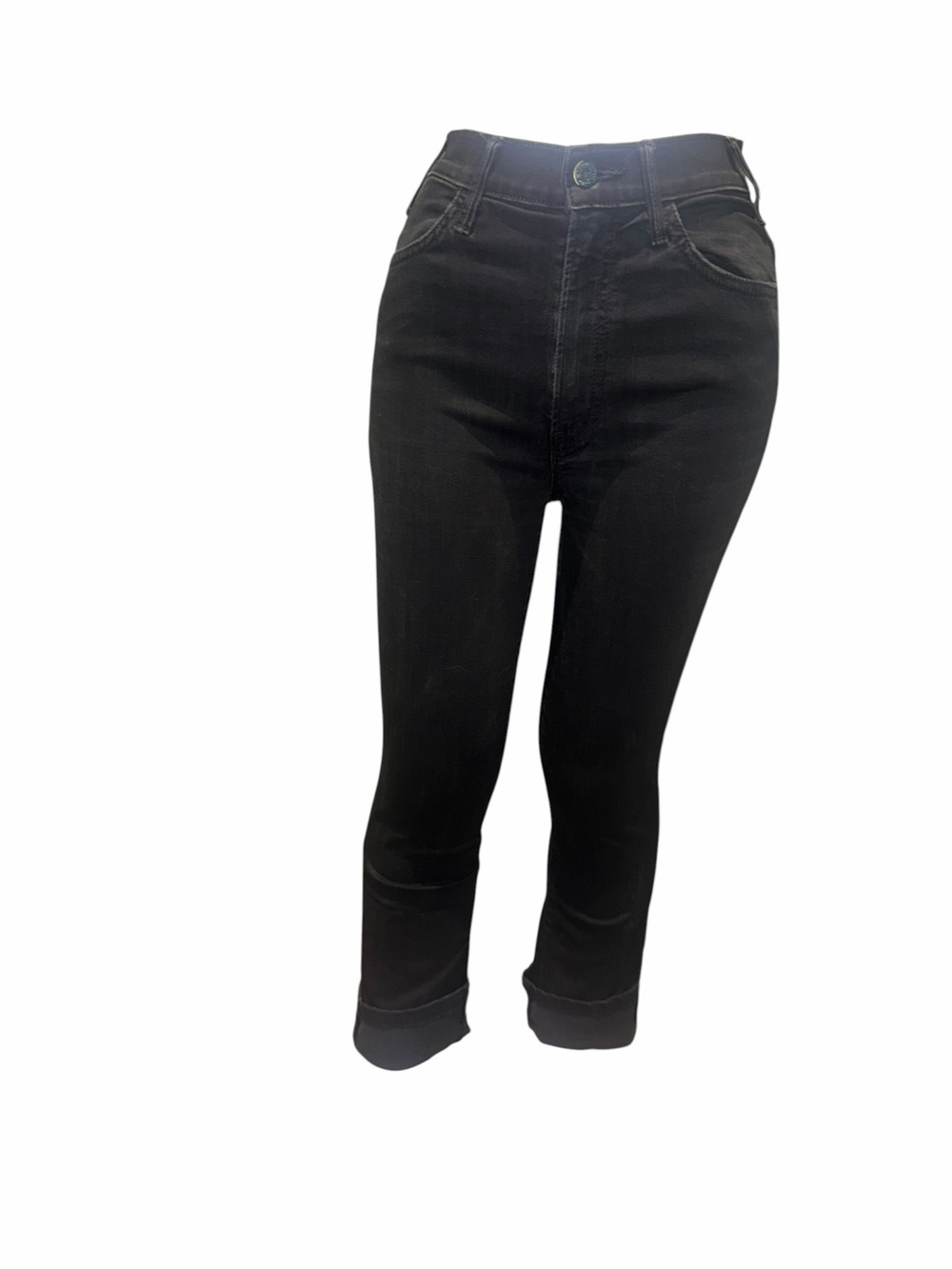 MOTHER Hustler Ankle Fray Black 24